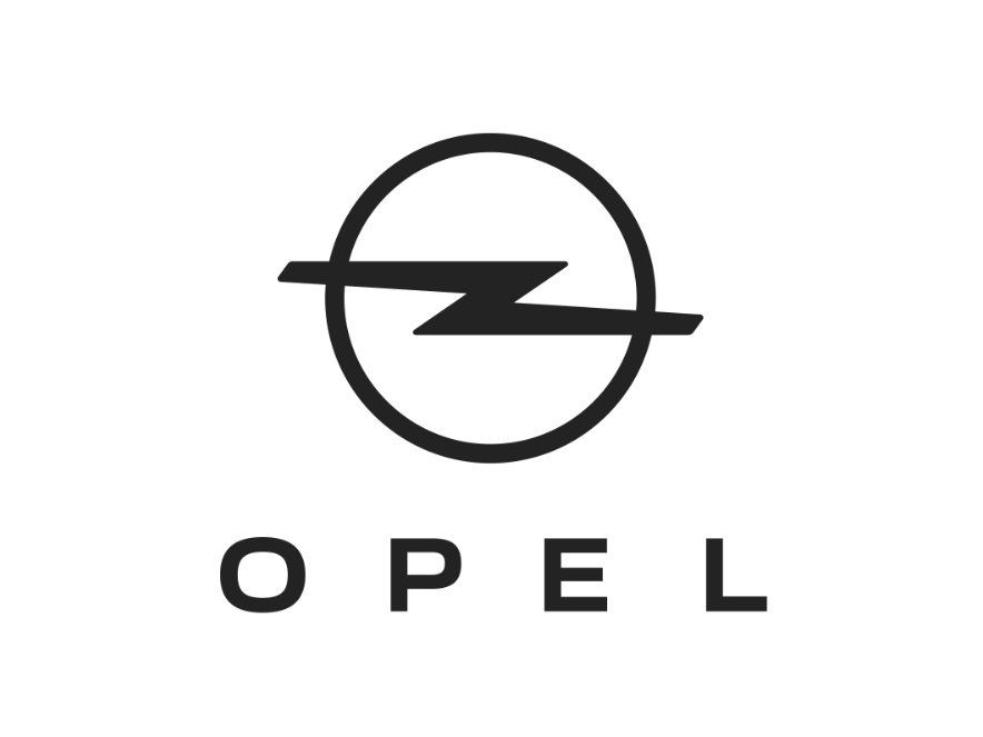 Логотип Opel на білому тлі